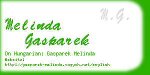 melinda gasparek business card